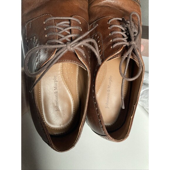 Johnston & Murphy Dempsey Dress Shoes (Men’s Size 11) Leather Oxfords Cap Toe - Picture 7 of 13
